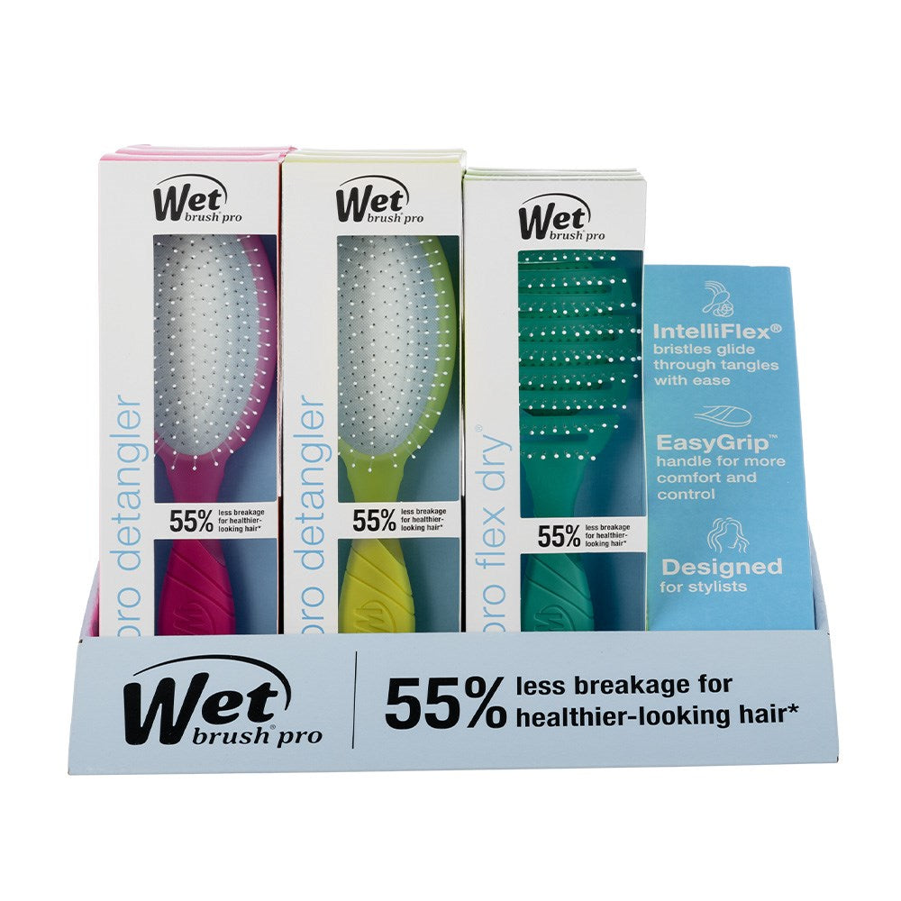WetBrush Pro Hi Def Neon Display 9pc