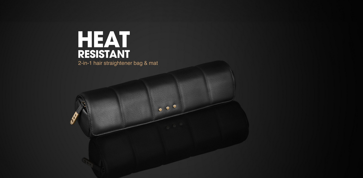 NEW GHD HEAT-RESISTANT HAIR STRAIGHTENER BAG & MAT