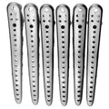M & U Professional Super Clips 6 Pieces Silver
