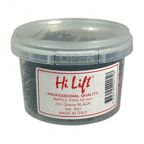 M & U Hi Lift Ripple Pins Black 53mm 250g Tub