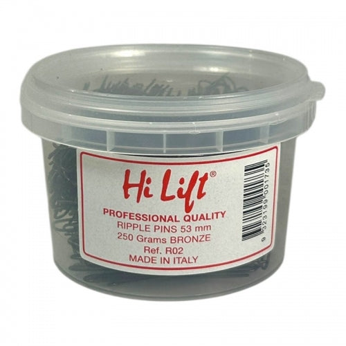 M & U Hi Lift Ripple Pins Bronze 53mm 250g Tub