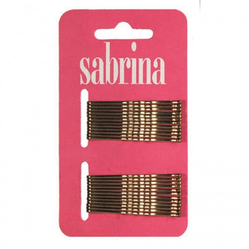 M & U Sabrina Bobby Pins Gold  24 per Card