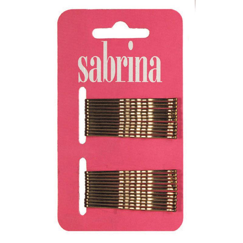 M & U Sabrina Bobby Pins Gold  24 per Card