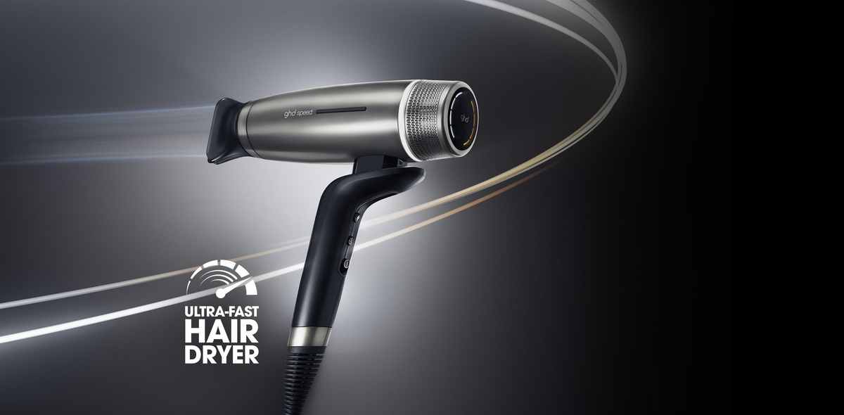 NEW GHD SPEED IONIC HAIR DRYER IN TITANIUM BLACK