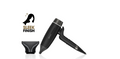 NEW GHD SPEED IONIC HAIR DRYER WITH WIDE SMOOTHING NOZZLE SET IN BLACK