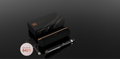 NEW GHD CHRONOS CURVE MAX WAND (LARGE 38MM BARREL) FESTIVE GIFT SET IN BLACK
