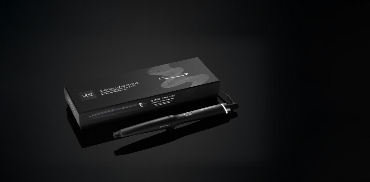 NEW GHD CHRONOS CURVE CONICAL WAND CURLER (28-23MM BARREL) FOR BEACH WAVES