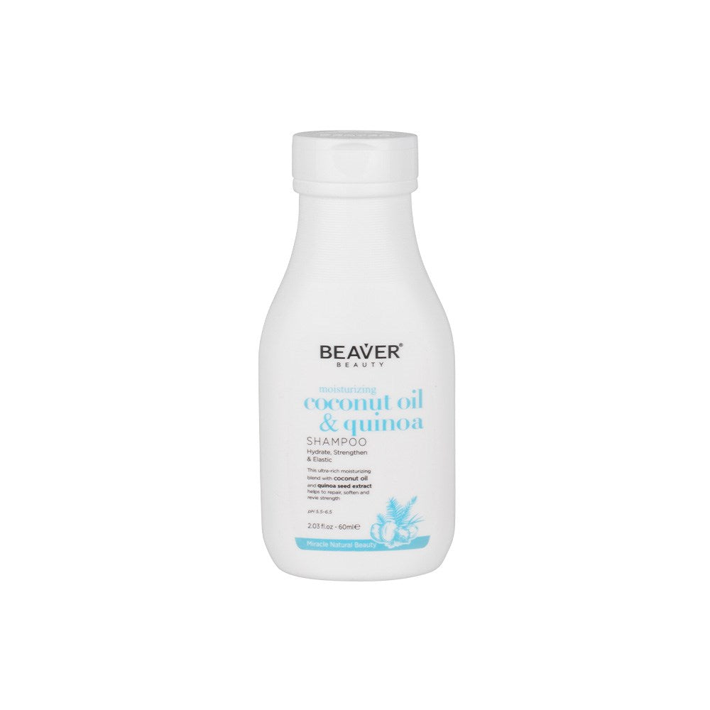 Beaver Coconut Oil And Quinoa Moisturising Shampoo 60ml