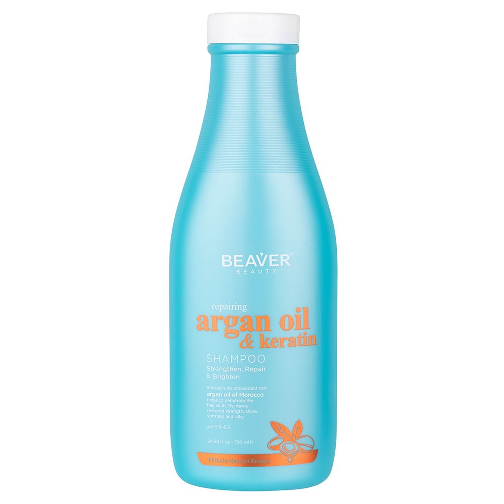 Beaver Argan Oil Keratin Repairing Shampoo 730ml