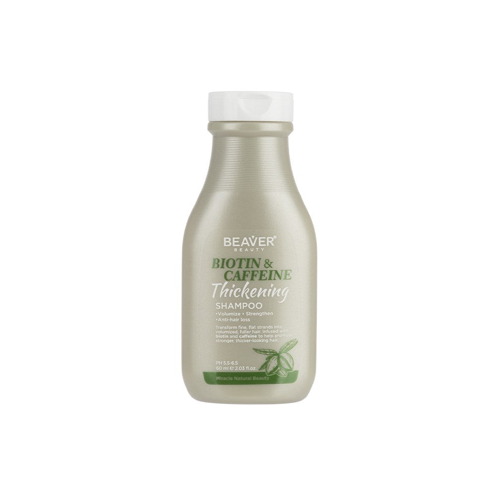 Beaver Biotin And Caffeine Thickening Shampoo 60ml