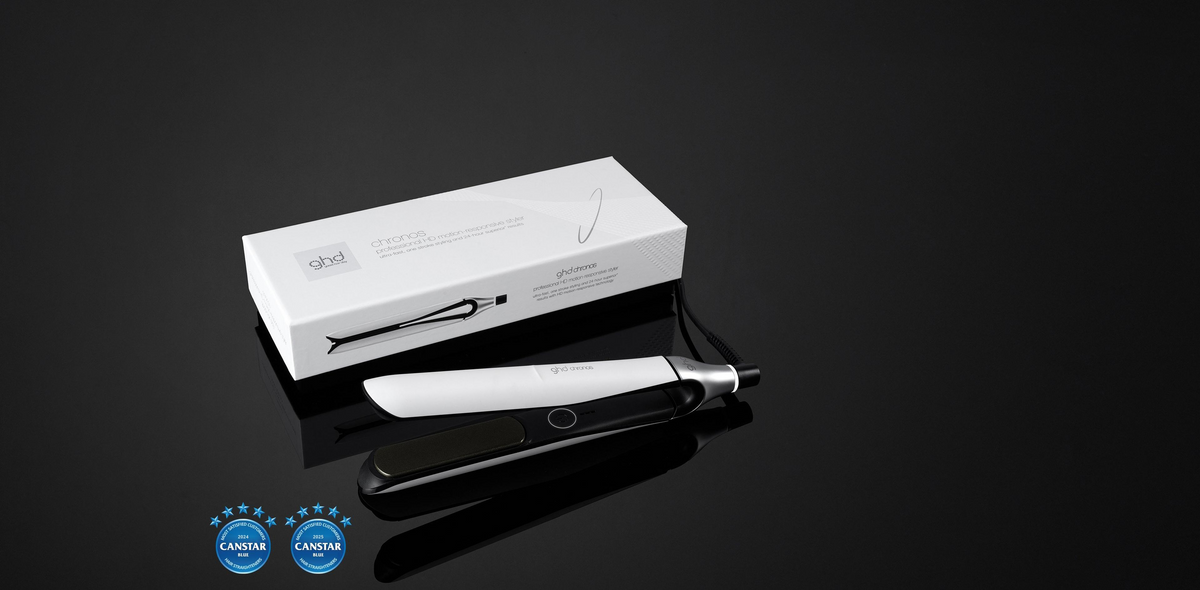 GHD CHRONOS PROFESSIONAL HAIR STRAIGHTENER (26MM PLATE) WHITE