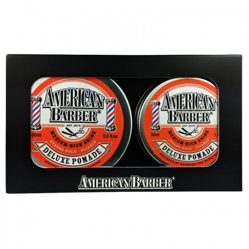 M & U American Barber Deluxe Pomade 50ml-100ml - DUO- PACK.