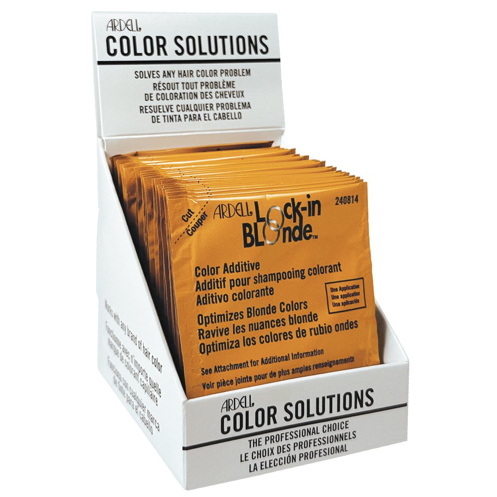 M & U Ardell Color Solutions - Lock-In Blonde - 75097 - (Box 24pcs Sachet Yellow)