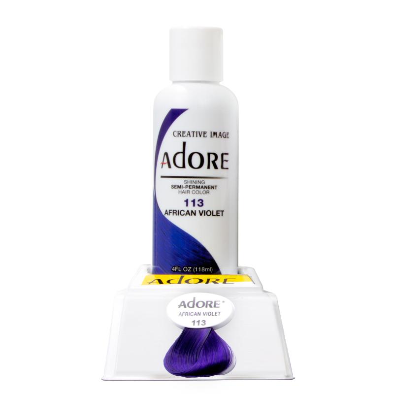 M & U Adore Semi Permanent Hair Color - African Violet - 113