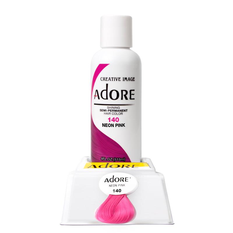 M & U Adore Semi Permanent Hair Color - Neon Pink - 140
