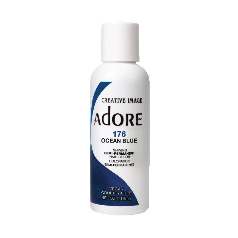 M & U Adore Semi Permanent Hair Color - Ocean Blue - 176