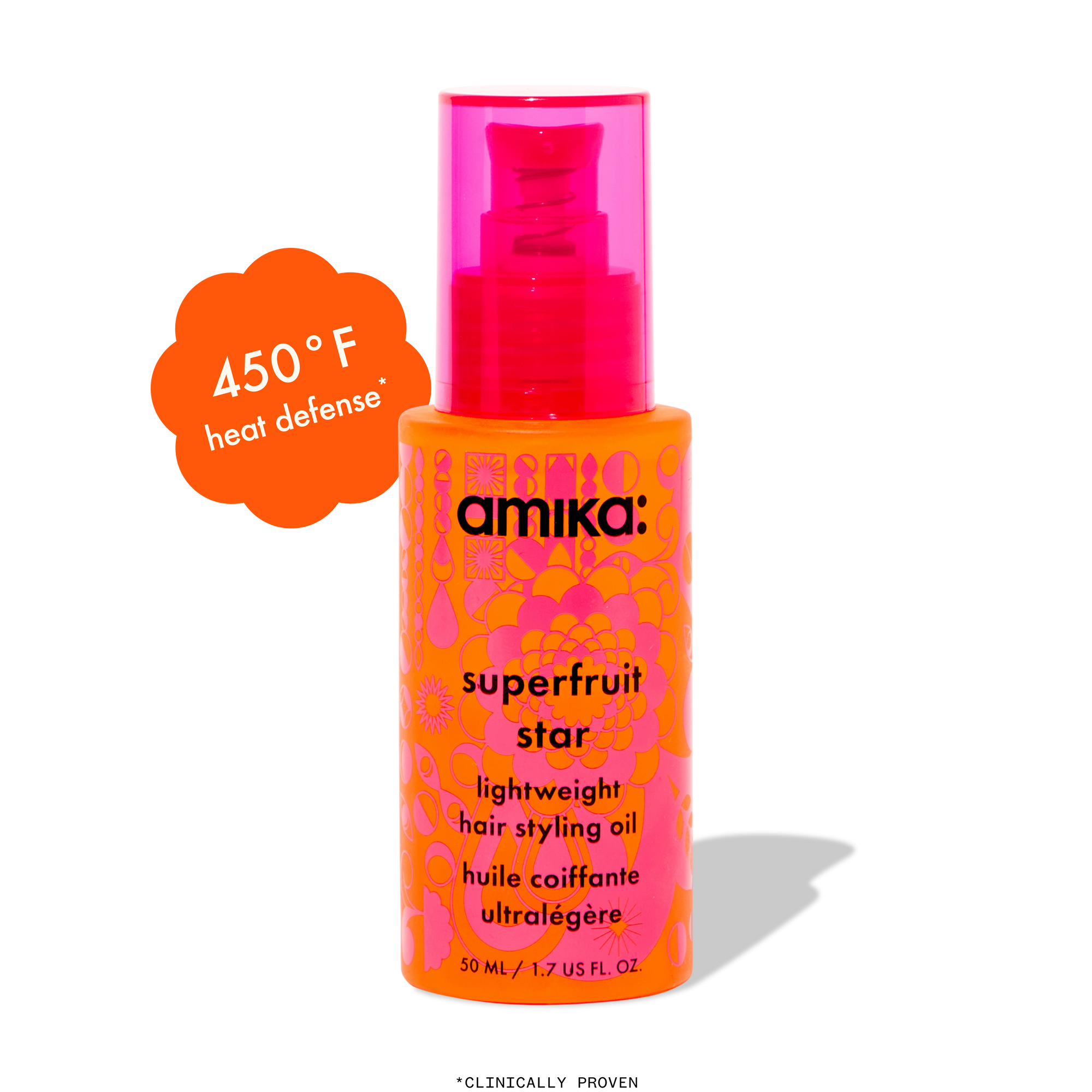 superfruit star lightweight hair styling + heat defense oil