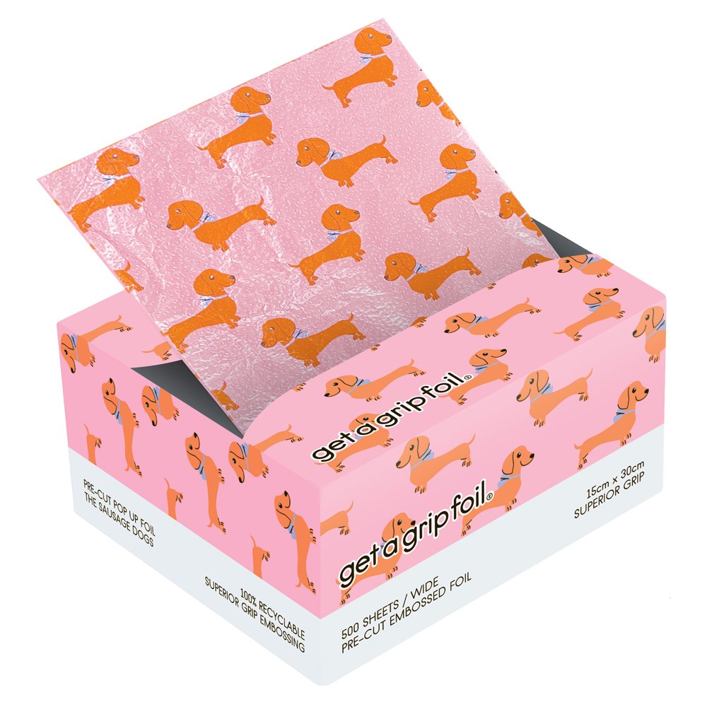 M & U Get a Grip Foil - Pre-Cut Pop Up Foil Wide 500 Sheets - The Sausage Dogs