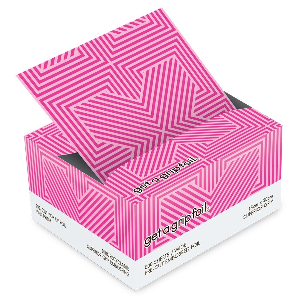 M & U Get a Grip Foil - Pre-Cut Pop Up Foil Wide 500 Sheets - Pink Prism