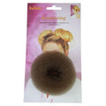 M & U Hair Donut Medium Brown 8cm