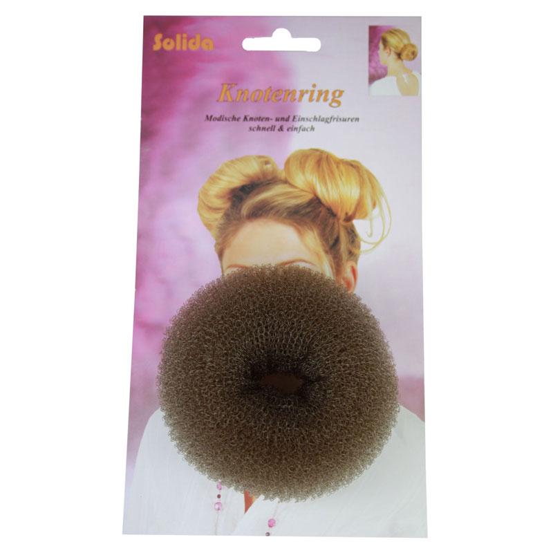 M & U Hair Donut Medium Brown 8cm