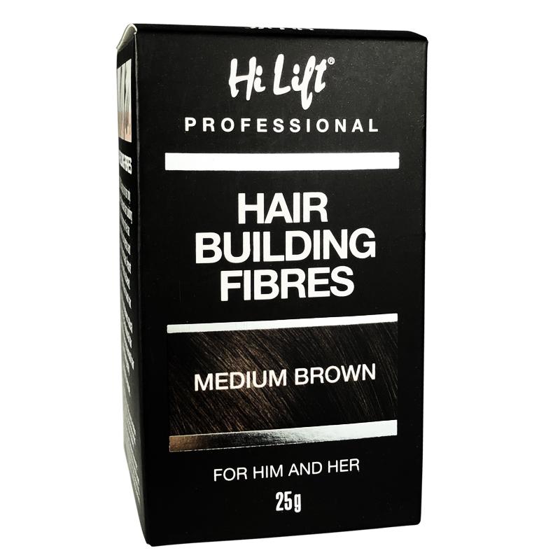 M & U Hi Lift Hair Building Fibres 25g - Medium Brown