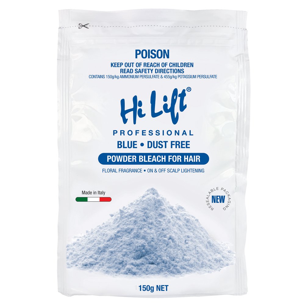 M & U Hi Lift Powder Bleach Blue POUCH 150gP X