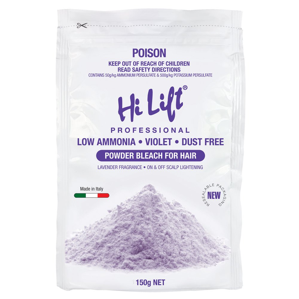 M & U Hi Lift Powder Bleach Violet POUCH 150gP X