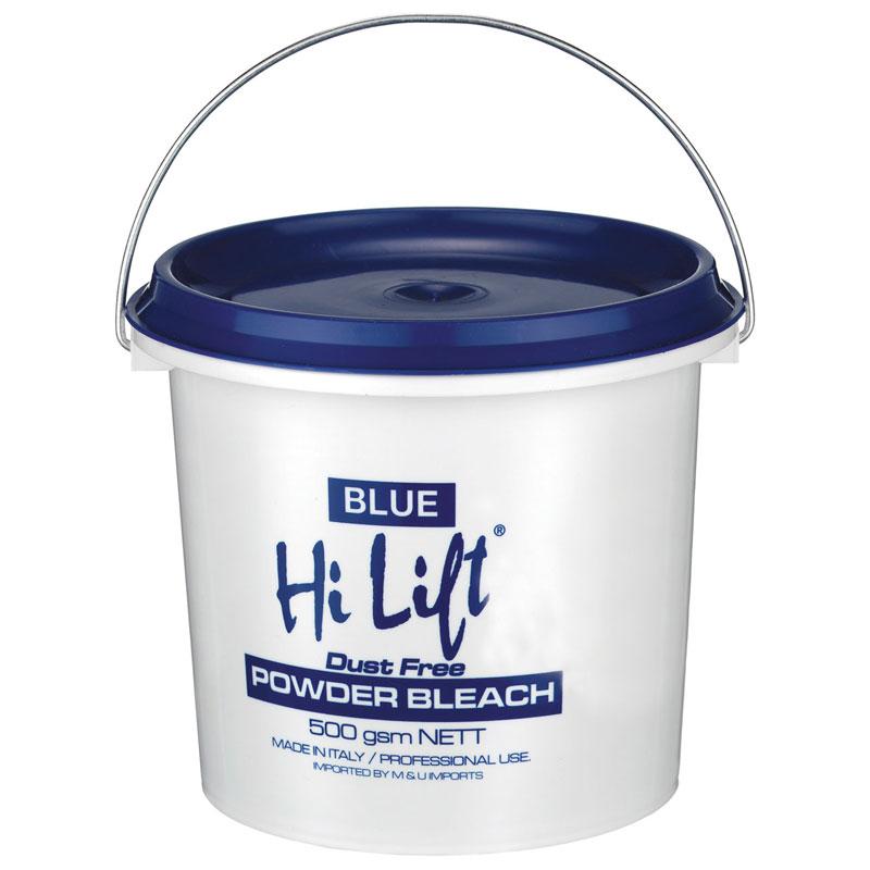M & U Hi Lift Powder Bleach Blue 500g Tub
