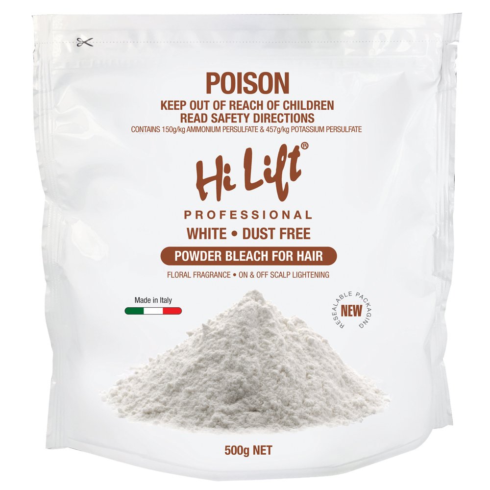 M & U Hi Lift Powder Bleach White Pouch 500gP X
