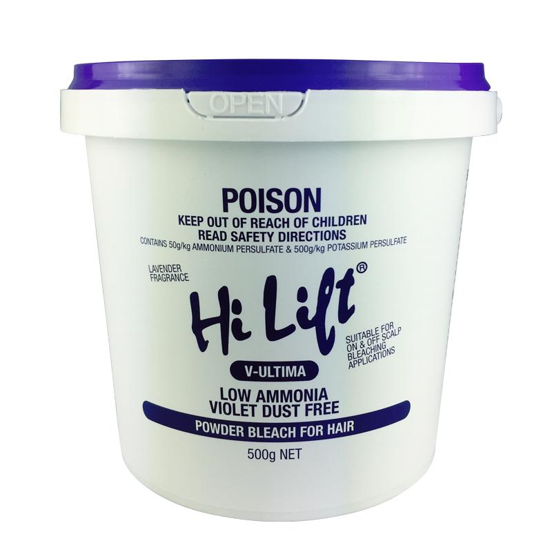 M & U Hi Lift Powder Bleach Violet 500g Tub