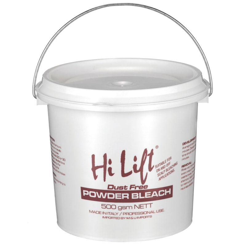 M & U Hi Lift Powder Bleach White 500g Tub