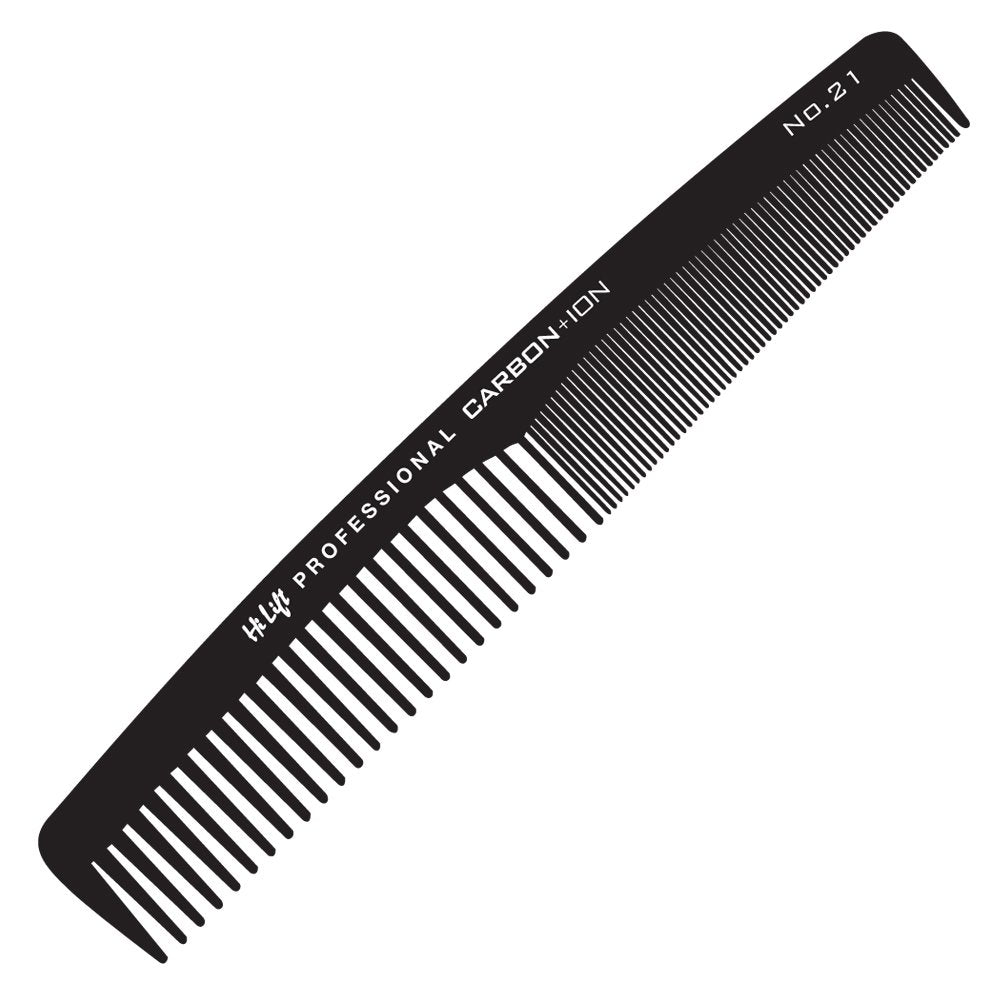 M & U Hi Lift Carbon + Ion Large Cutting Comb - #21