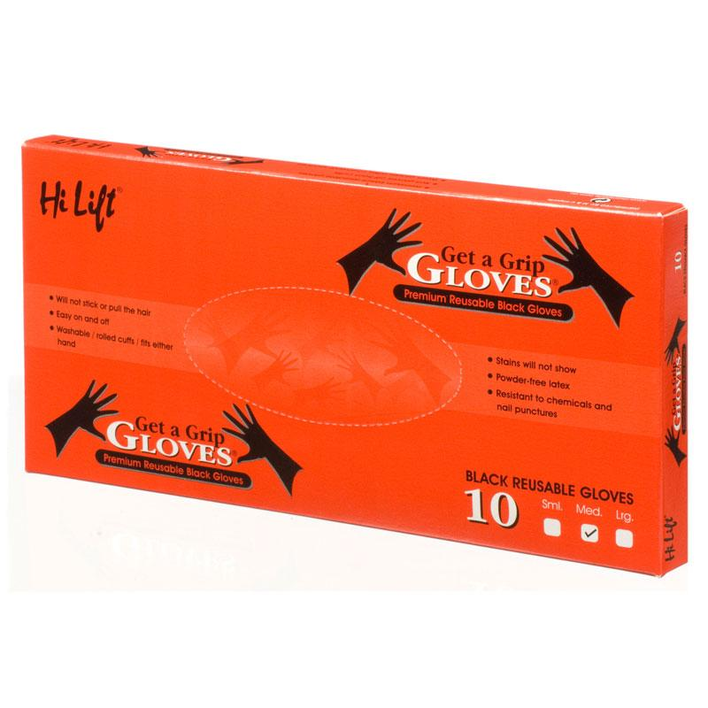 Get A Grip Gloves Reusable Box of 10 (5 pairs)  Large