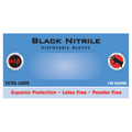 M&U Imports Hi Lift Black Nitrile Disposable Black Gloves (100 pieces) Extra Large