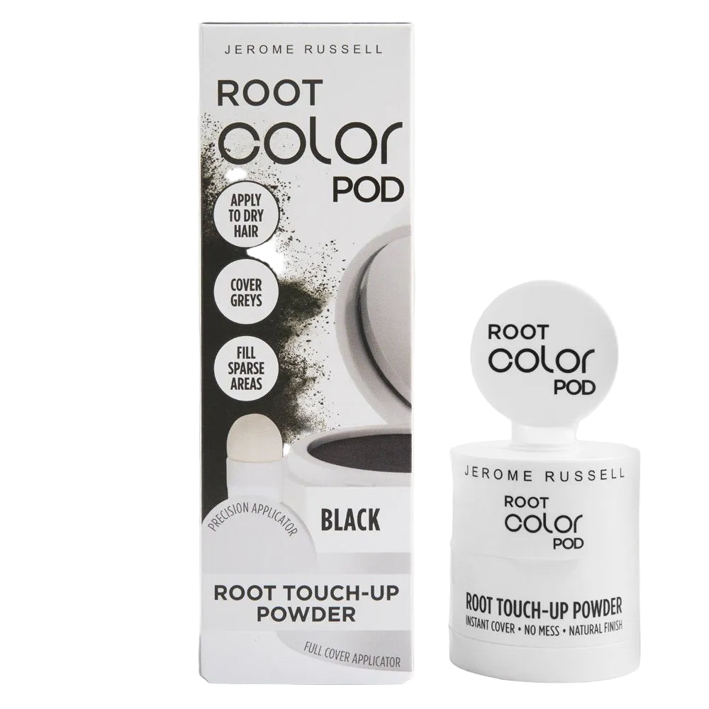 M & U Jerome Russell Root Color Pod - Root Touch Up Powder - Black 4g