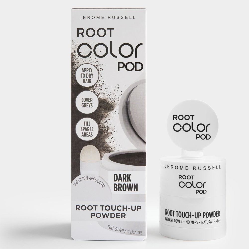 M & U Jerome Russell Root Color Pod - Root Touch Up Powder - Dark Brown 4g