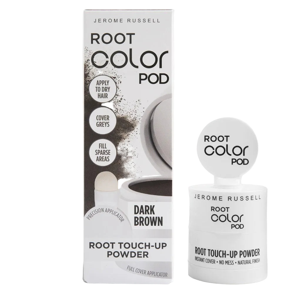 M & U Jerome Russell Root Color Pod - Root Touch Up Powder - Dark Brown 4g