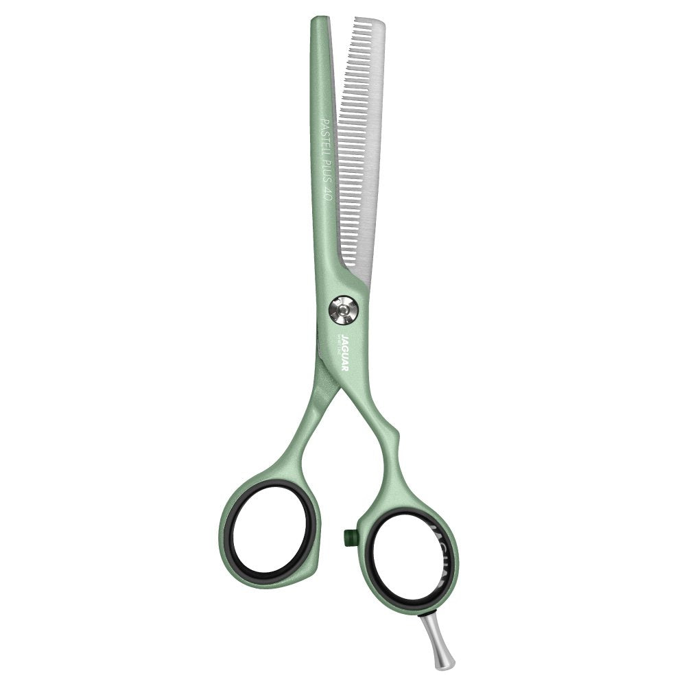 M & U Jaguar Pastell Plus Offset 40 Matcha 5.5" Hairdressing Thinning Scissor
