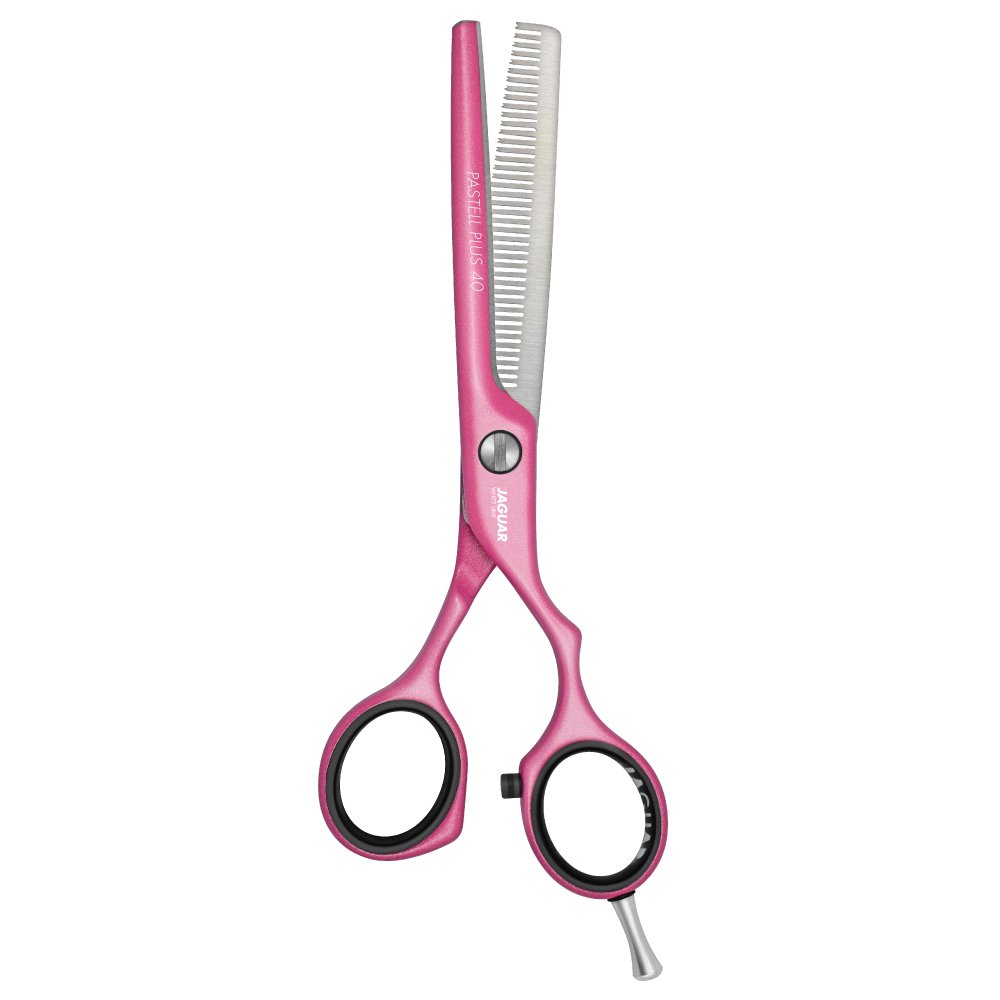 M & U Jaguar Pastell Plus Offset 40 Candy 5.5" Hairdressing Thinning Scissor