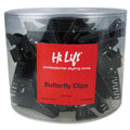 M & U Butterfly Clips Black 36 Pieces