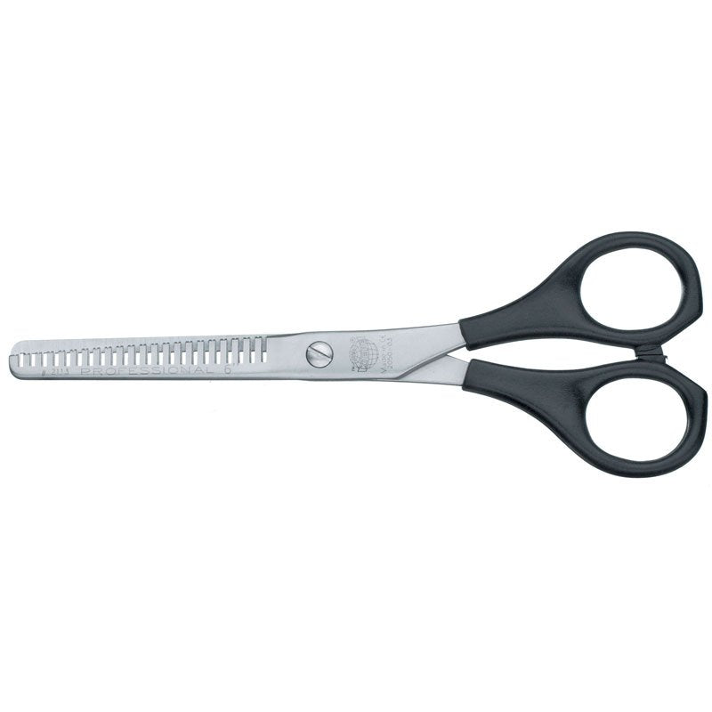 M & U Kiepe 6 Inch Ergonomic Thinning Scissors (Plastic Handle)