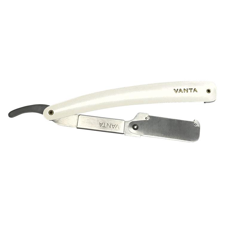 M & U Vanta Single Edge Blade - White (Made in Italy)