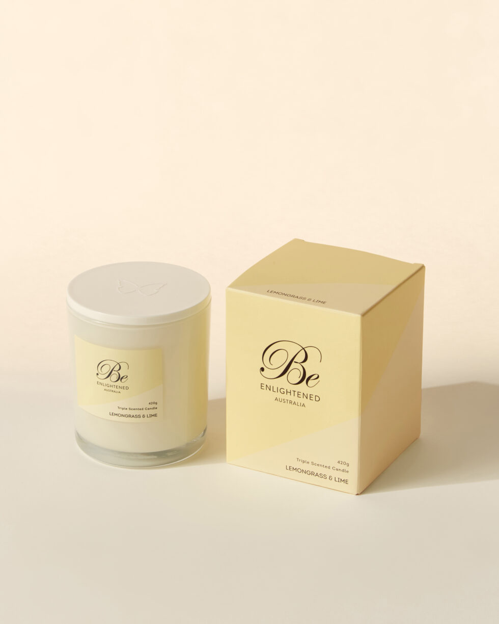 Lemongrass & Lime Triple Scented 2 Wick 420g Candle