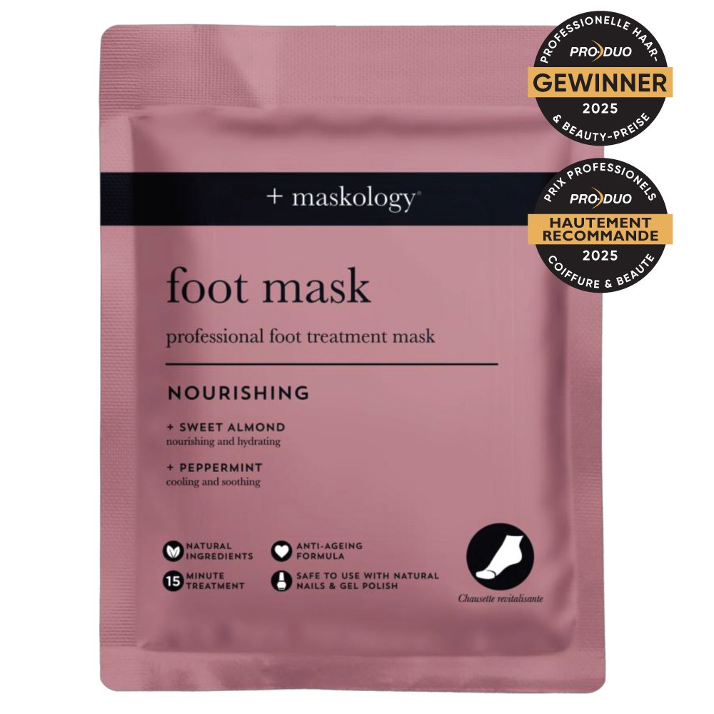 M & U Maskology FOOT MASK Professional Foot Treatment Mask - 1 x Single Sachet - PINK