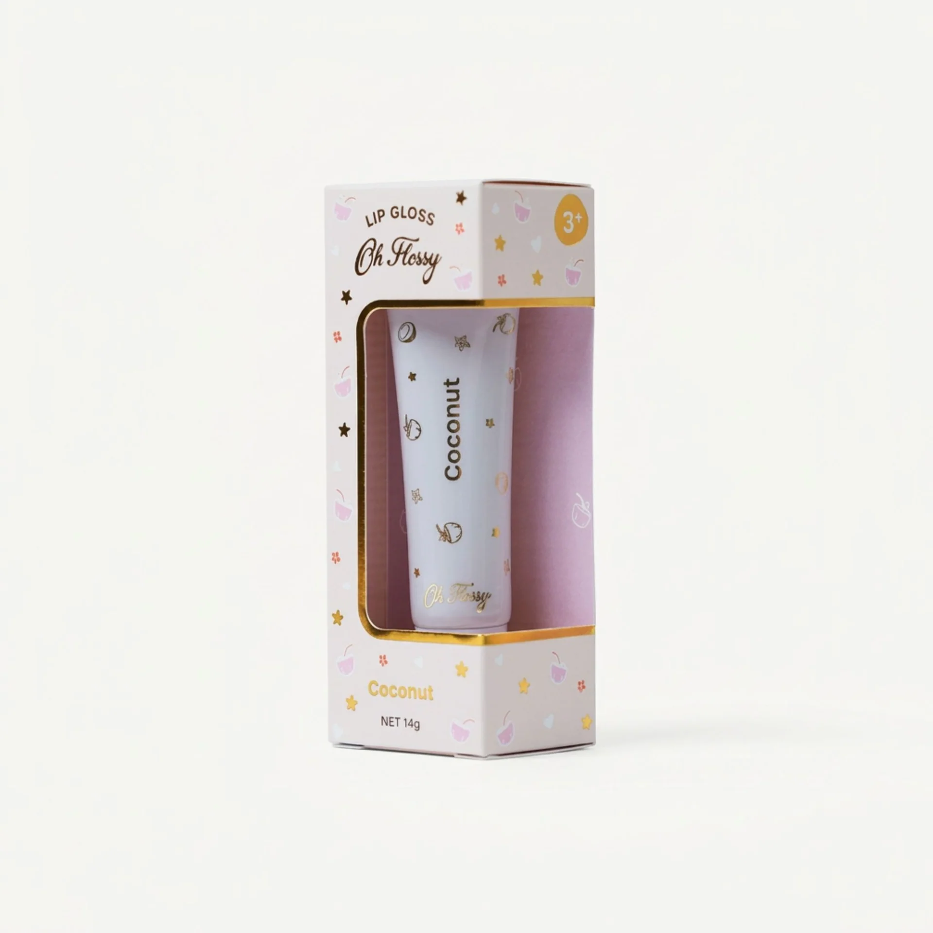 Oh Flossy Individual Natural Lip Gloss - Coconut