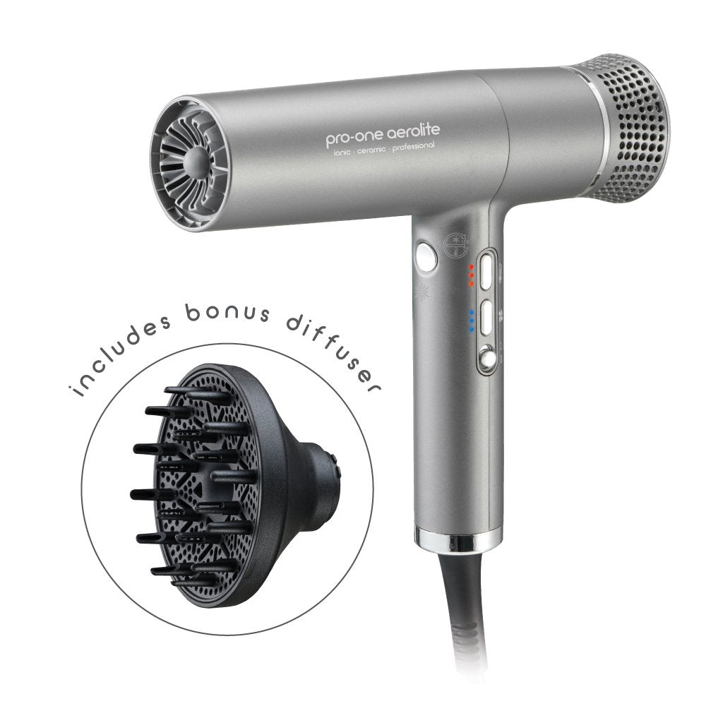 M & U Pro-One AEROLITE Hairdryer - TITANIUM