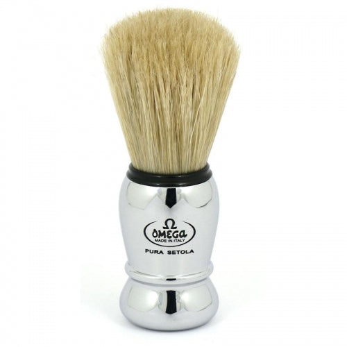 M & U Silver Handle 100% Premium Pure Boar Bristle