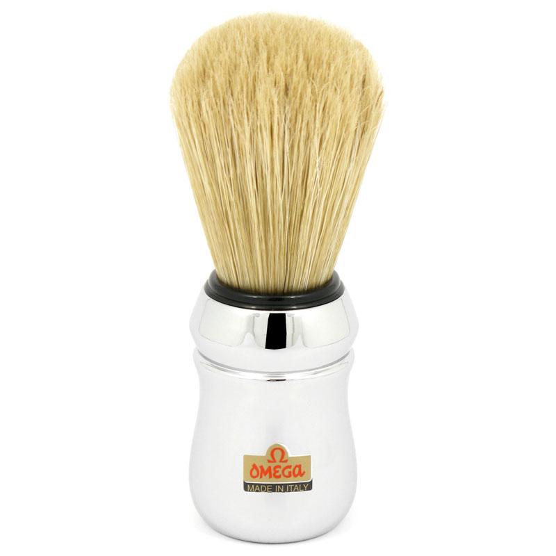 M & U Long Silver Handle 100% Premium Pure Boar Bristle