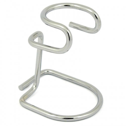 M & U Chrome Shaving Brush Stand